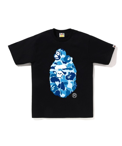 A BATHING APE(アベイシングエイプ)の「ABC CAMO MILO ON BIG APE TEE(Tシャツ/カットソー・メンズ・ホワイト×グリーン/ブラック×グリーン/ホワイト×ブルー/ブラック×ピンク/ホワイト×ピンク/ブラック×ブルー・MEDIUM/SMALL/XXX-LARGE/X-LARGE/XX-LARGE/LARGE)」の4枚目の写真