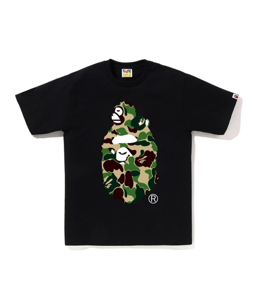 A BATHING APE(アベイシングエイプ)の「ABC CAMO MILO ON BIG APE TEE(Tシャツ/カットソー・メンズ・ホワイト×グリーン/ブラック×グリーン/ホワイト×ブルー/ブラック×ピンク/ホワイト×ピンク/ブラック×ブルー・MEDIUM/SMALL/XXX-LARGE/X-LARGE/XX-LARGE/LARGE)」の5枚目の写真