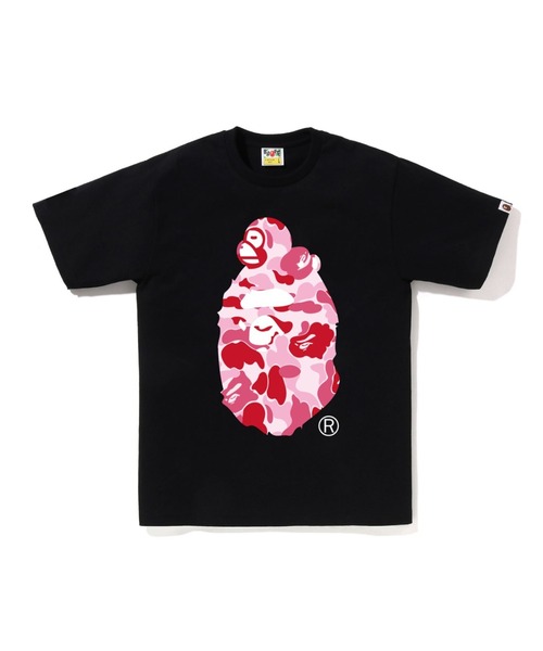 A BATHING APE(アベイシングエイプ)の「ABC CAMO MILO ON BIG APE TEE(Tシャツ/カットソー・メンズ・ホワイト×グリーン/ブラック×グリーン/ホワイト×ブルー/ブラック×ピンク/ホワイト×ピンク/ブラック×ブルー・MEDIUM/SMALL/XXX-LARGE/X-LARGE/XX-LARGE/LARGE)」の6枚目の写真