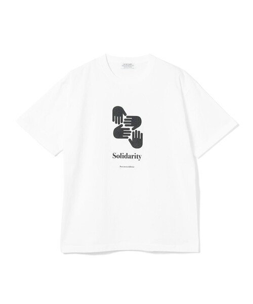 BEAMS RECORDS(ビームスレコーズ)の「POET MEETS DUBWISE / SOLIDARITY T-Shirt(Tシャツ/カットソー・メンズ・ホワイト/ブラック系その他4・LARGE/MEDIUM/X-LARGE)」の2枚目の写真