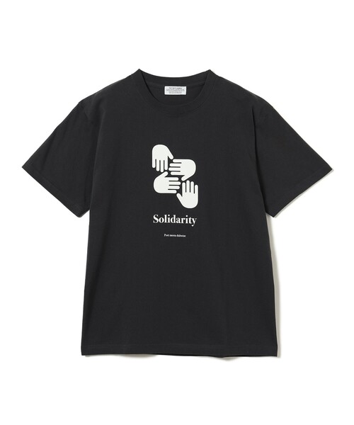 BEAMS RECORDS(ビームスレコーズ)の「POET MEETS DUBWISE / SOLIDARITY T-Shirt(Tシャツ/カットソー・メンズ・ホワイト/ブラック系その他4・LARGE/MEDIUM/X-LARGE)」の5枚目の写真