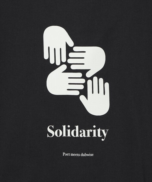 BEAMS RECORDS(ビームスレコーズ)の「POET MEETS DUBWISE / SOLIDARITY T-Shirt(Tシャツ/カットソー・メンズ・ホワイト/ブラック系その他4・LARGE/MEDIUM/X-LARGE)」の9枚目の写真