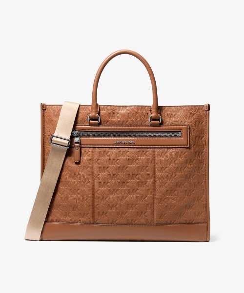 MICHAEL KORS(マイケルコース)の「JET SET ロゴエンボス レザー トートバッグ(トートバッグ・メンズ・ブラウン系・FREE)」の1枚目の写真