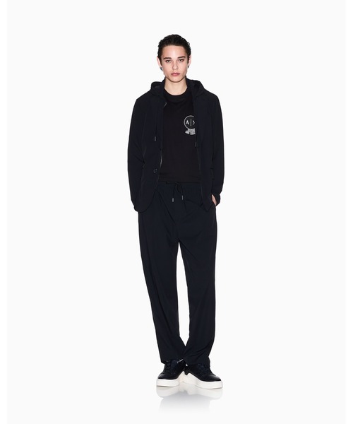 ARMANI EXCHANGE（アルマーニエクスチェンジ）の「【A|X アルマーニ エクスチェンジ】ストレッチナイロン フーデッドジャケット（テーラードジャケット・メンズ・ブラック・42/40）」の4枚目の写真