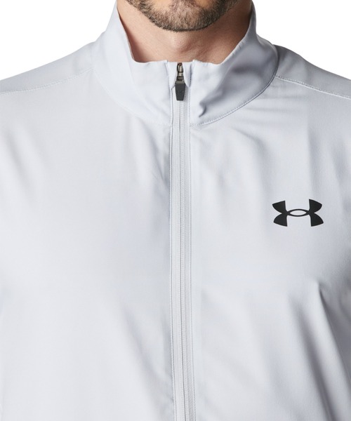UNDER ARMOUR(アンダーアーマー)の「アンダーアーマー UAフレッシュウーブン フルジップ ジャケット(ジャージ・メンズ・ブラック×ブラック/グレー・3L/LL/L/M/S)」の12枚目の写真