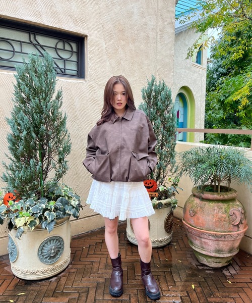 My sugar Babe(マイシュガーベイブ)の「embroidered leather blouson(ブルゾン・メンズ・ブラック・LARGE/MEDIUM)」の5枚目の写真