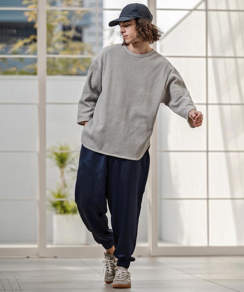CAMBIO（カンビオ）の「mp14752-サテンライクドレープリブパンツ(26048CMY)（その他パンツ・メンズ・ブラック/ベージュ/ネイビー・S/M/L）」の12枚目の写真