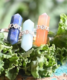 sowi（ソーイ）の「【数量限定】SV925 Talat　Samunphrai　デュモルチェライト/アマゾナイト/カーネリアン　リング（リング）」