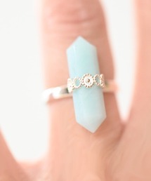 sowi（ソーイ）の「【数量限定】SV925 Talat　Samunphrai　デュモルチェライト/アマゾナイト/カーネリアン　リング（リング）」