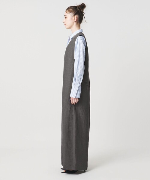 SACRA(サクラ)の「<SACRA>ノースリーブ オールインワン パンツ(つなぎ/オールインワン・レディース・ダークグレー/ブラック・38)」の8枚目の写真