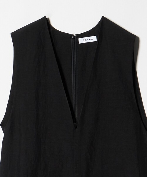 SACRA(サクラ)の「<SACRA>ノースリーブ オールインワン パンツ(つなぎ/オールインワン・レディース・ダークグレー/ブラック・38)」の19枚目の写真