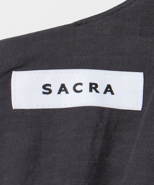 SACRA(サクラ)の「<SACRA>ノースリーブ オールインワン パンツ(つなぎ/オールインワン・レディース・ダークグレー/ブラック・38)」の21枚目の写真