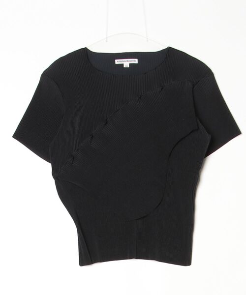 kotohayokozawa（コトハヨコザワ）の「TODO WAVE TOP *SHORT SLEEVE TDX6S-TD03（Tシャツ/カットソー・メンズ・ホワイト/ベージュ/イエロー/ブラック/ライトブルー/ブラック系その他/ピンク/グリーン・FREE）」の4枚目の写真