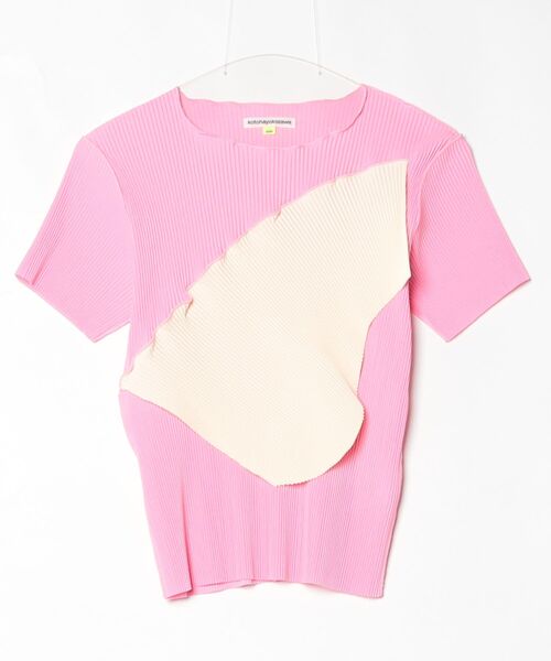 kotohayokozawa（コトハヨコザワ）の「TODO WAVE TOP *SHORT SLEEVE TDX6S-TD03（Tシャツ/カットソー・メンズ・ホワイト/ベージュ/イエロー/ブラック/ライトブルー/ブラック系その他/ピンク/グリーン・FREE）」の8枚目の写真