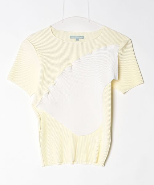 kotohayokozawa（コトハヨコザワ）の「TODO WAVE TOP *SHORT SLEEVE（Tシャツ/カットソー・メンズ・ホワイト/ベージュ/イエロー/ブラック/ライトブルー・FREE）」の5枚目の写真