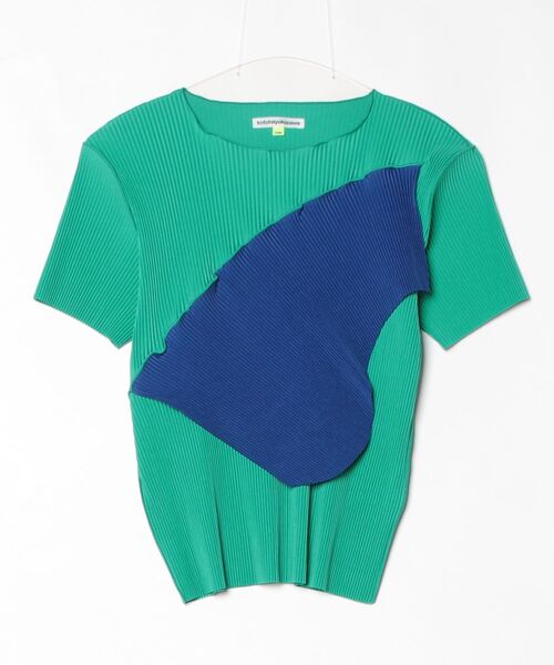 kotohayokozawa（コトハヨコザワ）の「TODO WAVE TOP *SHORT SLEEVE TDX6S-TD03（Tシャツ/カットソー・メンズ・ホワイト/ベージュ/イエロー/ブラック/ライトブルー/ブラック系その他/ピンク/グリーン・FREE）」の5枚目の写真