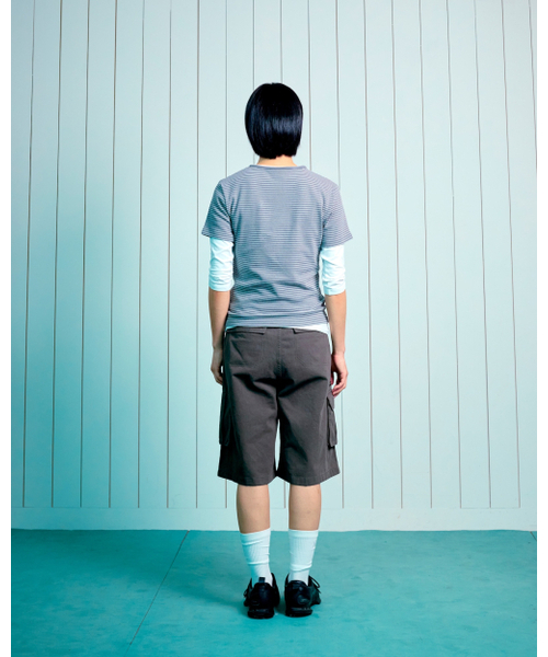 THECOLDESTMOMENT(ザコールデストモーメント)の「(w) TCM stripe round henley neck T (grey)(Tシャツ/カットソー・レディース・その他・SMALL/MEDIUM)」の8枚目の写真