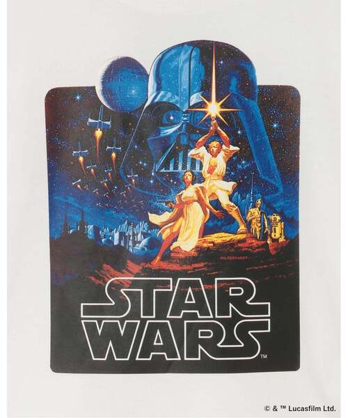 b・ROOM（ビールーム）の「【STAR WARS】【防汚・速乾・型崩れしない】アソートプリントTシャツ【MNCM】（Tシャツ/カットソー・キッズ・チャコール/オフホワイト/カーキ/ブラック・150cm/130cm/140cm/120cm）」の12枚目の写真