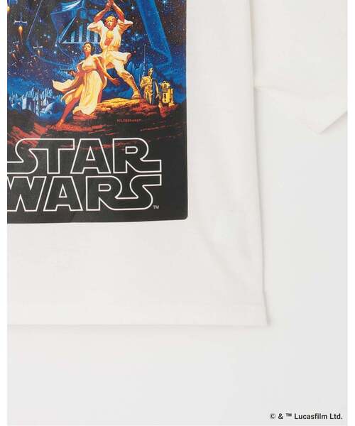 b・ROOM（ビールーム）の「【STAR WARS】【防汚・速乾・型崩れしない】アソートプリントTシャツ【MNCM】（Tシャツ/カットソー・キッズ・チャコール/オフホワイト/カーキ/ブラック・150cm/130cm/140cm/120cm）」の7枚目の写真