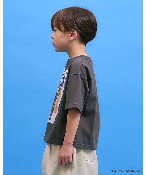 b・ROOM（ビールーム）の「【STAR WARS】【防汚・速乾・型崩れしない】アソートプリントTシャツ【MNCM】（Tシャツ/カットソー・キッズ・チャコール/オフホワイト/カーキ/ブラック・150cm/130cm/140cm/120cm）」の22枚目の写真
