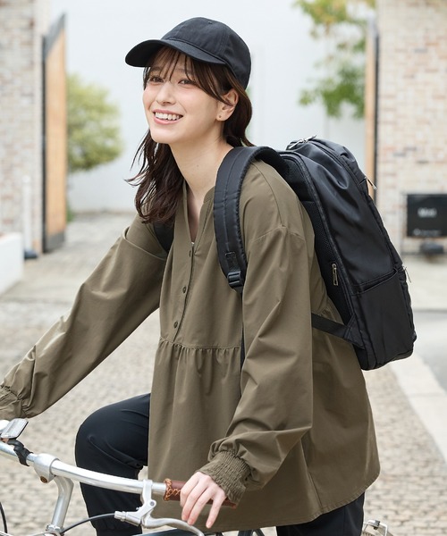 Honeys（ハニーズ）の「【接触冷感・速乾ドライ・ＵＶカット・ハニさら】ラッシュガード（Tシャツ/カットソー・レディース・オフホワイト/カーキ/ブラック/ベージュ・LL/L/M/3L/S）」の16枚目の写真
