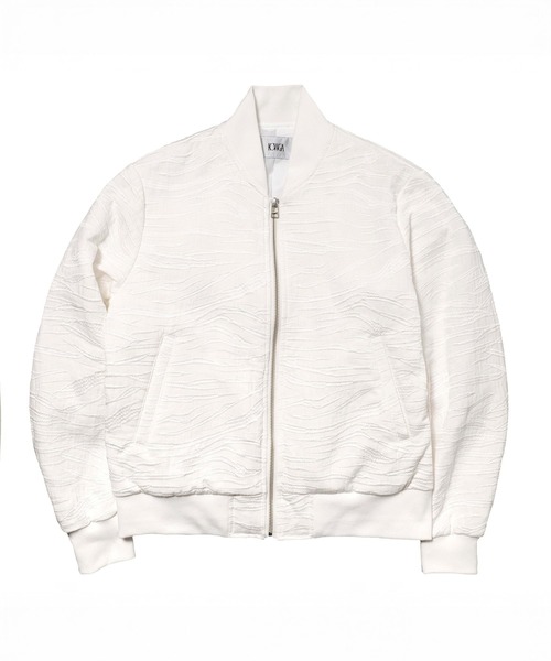 KOWGA(コウガ)の「ZEBRA FRILL MA1 JKT(ブルゾン・レディース・ホワイト・FREE)」の1枚目の写真