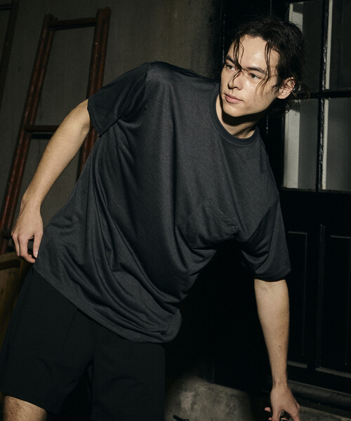 RUSSELL ATHLETIC×FREAK'S STORE лимитированная Dry-Power карманная футболка, быстро сохнущая, антибактериальная