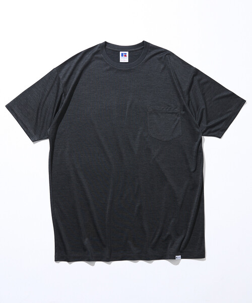 FREAK'S STORE（フリークスストア）の「限定展開 RUSSELL ATHLETIC×FREAK'S STORE ラッセル アスレチック 別注 Dry-Power ポケットTシャツ 吸湿速乾 消臭 ストレッチ（Tシャツ/カットソー・メンズ・アッシュグレー/チャコールグレー/ホワイト・SMALL/LARGE/MEDIUM）」の6枚目の写真