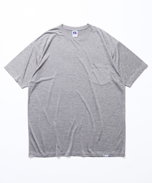 FREAK'S STORE（フリークスストア）の「限定展開 RUSSELL ATHLETIC×FREAK'S STORE ラッセル アスレチック 別注 Dry-Power ポケットTシャツ 吸湿速乾 消臭 ストレッチ（Tシャツ/カットソー・メンズ・アッシュグレー/チャコールグレー/ホワイト・SMALL/LARGE/MEDIUM）」の12枚目の写真