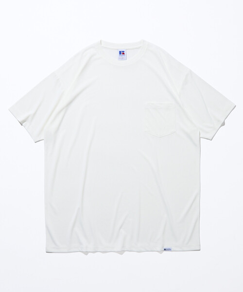FREAK'S STORE（フリークスストア）の「限定展開 RUSSELL ATHLETIC×FREAK'S STORE ラッセル アスレチック 別注 Dry-Power ポケットTシャツ 吸湿速乾 消臭 ストレッチ（Tシャツ/カットソー・メンズ・アッシュグレー/チャコールグレー/ホワイト・SMALL/LARGE/MEDIUM）」の14枚目の写真