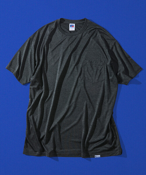 FREAK'S STORE（フリークスストア）の「限定展開 RUSSELL ATHLETIC×FREAK'S STORE ラッセル アスレチック 別注 Dry-Power ポケットTシャツ 吸湿速乾 消臭 ストレッチ（Tシャツ/カットソー・メンズ・アッシュグレー/チャコールグレー/ホワイト・SMALL/LARGE/MEDIUM）」の16枚目の写真