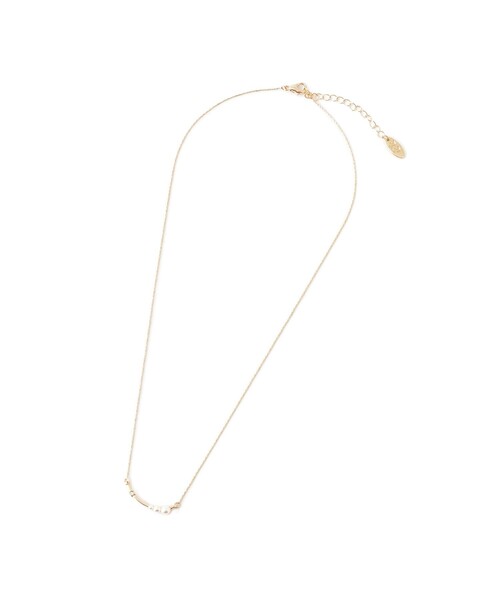 ROPE' PICNIC（ロペピクニック）の「パールカーブラインショートネックレス（ネックレス・レディース・シルバー/ゴールド・FREE）」の7枚目の写真