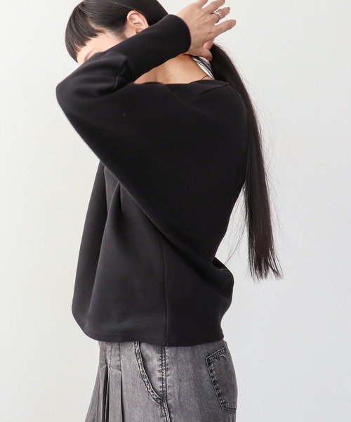 Three Four Time（ｽﾘｰﾌｫｰﾀｲﾑ）の「サカリバドルマンバックＺＩＰＰ（Tシャツ/カットソー・レディース・ブラック/オフホワイト・FREE）」の10枚目の写真