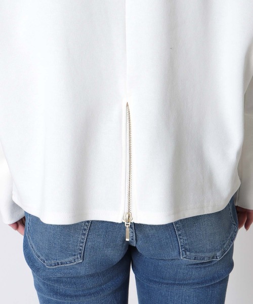 Three Four Time（ｽﾘｰﾌｫｰﾀｲﾑ）の「サカリバドルマンバックＺＩＰＰ（Tシャツ/カットソー・レディース・ブラック/オフホワイト・FREE）」の18枚目の写真