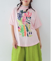 unica | フラワーアートサークルTシャツ laides(Tシャツ/カットソー)