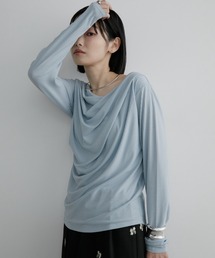 Aunt Marie's | リブドレープトップス(Tシャツ/カットソー)