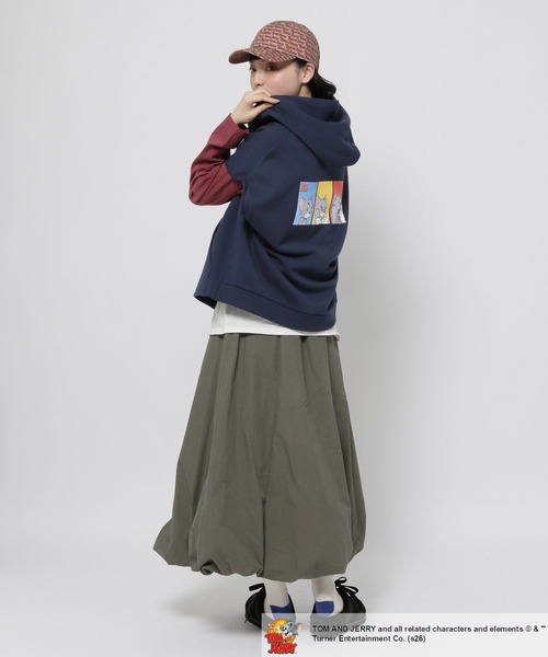 niko and...（ニコアンド）の「【トムとジェリー】コラボ フーディベスト（ベスト・レディース・グレー/ネイビー・FREE）」の11枚目の写真