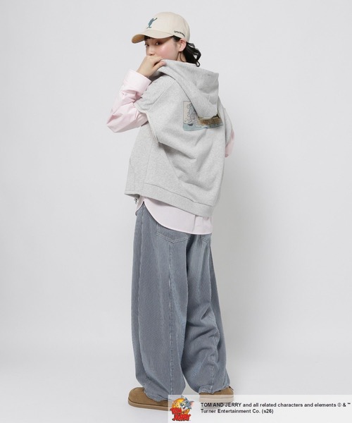 niko and...（ニコアンド）の「【トムとジェリー】コラボ フーディベスト（ベスト・レディース・グレー/ネイビー・FREE）」の14枚目の写真