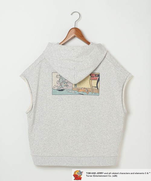 niko and...（ニコアンド）の「【トムとジェリー】コラボ フーディベスト（ベスト・レディース・グレー/ネイビー・FREE）」の17枚目の写真