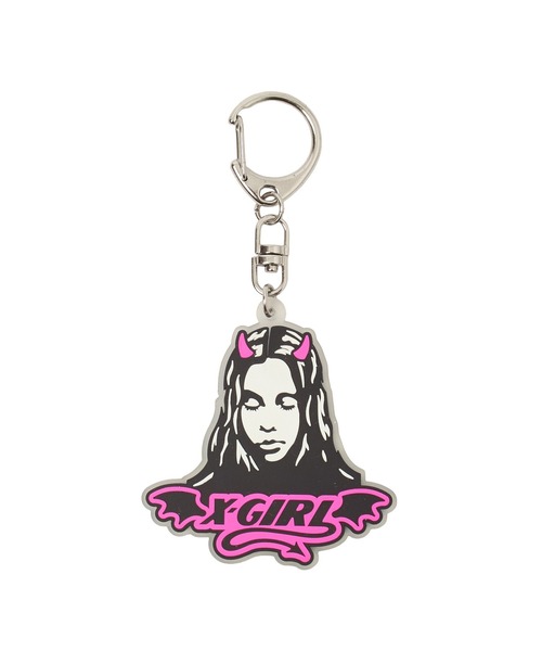 DEVIL FACE RUBBER KEY CHARM（キーホルダー）｜X-girl（エックス