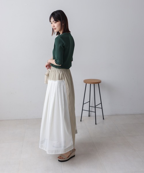 Bou Jeloud(ブージュルード)の「ハーフスリーブカットソー(Tシャツ/カットソー・レディース・B/ブラック/カーキ/アイボリー/グリーン/A・LARGE/MEDIUM)」の22枚目の写真