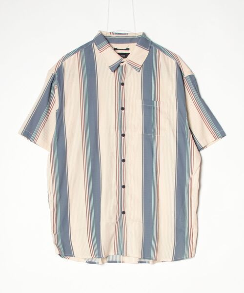 ROARK REVIVAL(ロアークリバイバル)の「【ROARK】"VERTICAL STRIPES" BLESS UP S/S(シャツ/ブラウス・メンズ・アイボリー・X-LARGE/LARGE/MEDIUM)」の3枚目の写真