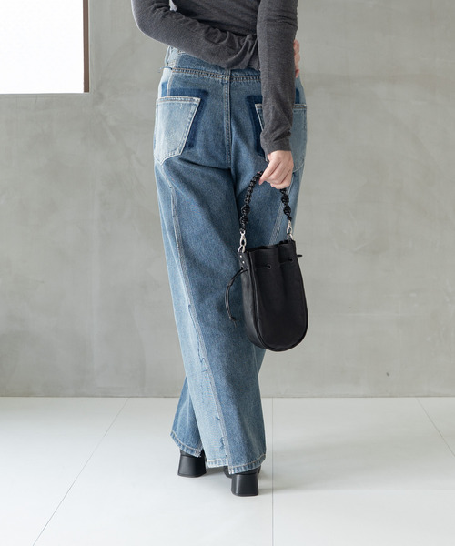 Senti(センティ)の「SENTI センティ / Dyneema Leather MEDICINE BAG M+HAND STRAP / ダイニーマレザー メディスンバッグ M+ハンドストラップ / 3040(ショルダーバッグ・メンズ・ブラック系その他/ブラック・FREE)」の13枚目の写真