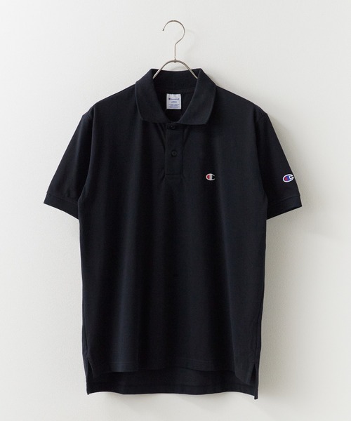 Champion(チャンピオン)の「Champion/チャンピオン ロゴワッペン ベーシック フィッシャーテール 半袖ポロシャツ 2026年 夏 夏服(ポロシャツ・メンズ・ホワイト/ブラック/ネイビー/グレー・M/L/XL)」の21枚目の写真