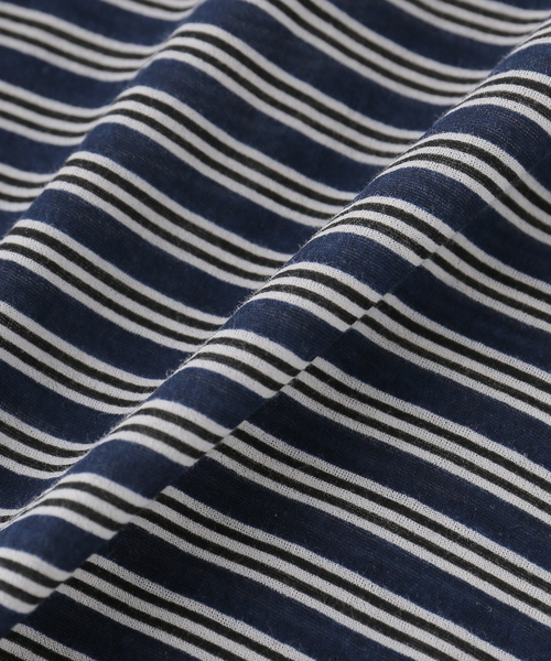 JOURNAL STANDARD relume(ジャーナルスタンダード レリューム)の「シアーボーダーロングスリーブTシャツ(Tシャツ/カットソー・レディース・ネイビー/ブラウン・FREE)」の7枚目の写真