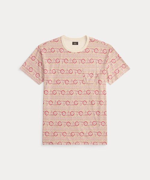 プリント ジャージー ポケット Tシャツ
