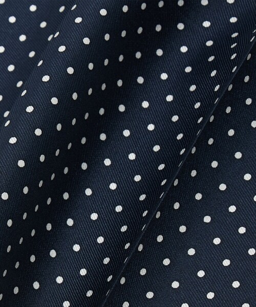 green label relaxing（グリーンレーベルリラクシング）の「GLR シルク ドット ポケットチーフ（ポケットチーフ・メンズ・ベージュ/ネイビー/ホワイト/シルバー・FREE）」の8枚目の写真