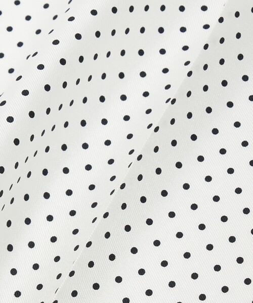 green label relaxing（グリーンレーベルリラクシング）の「GLR シルク ドット ポケットチーフ（ポケットチーフ・メンズ・ベージュ/ネイビー/ホワイト/シルバー・FREE）」の10枚目の写真