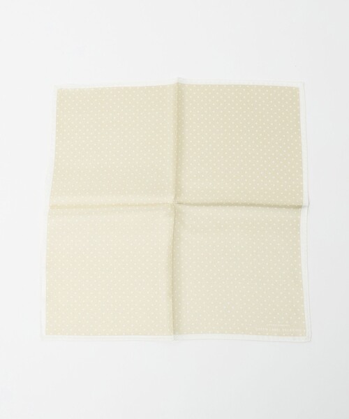 green label relaxing（グリーンレーベルリラクシング）の「GLR シルク ドット ポケットチーフ（ポケットチーフ・メンズ・ベージュ/ネイビー/ホワイト/シルバー・FREE）」の13枚目の写真