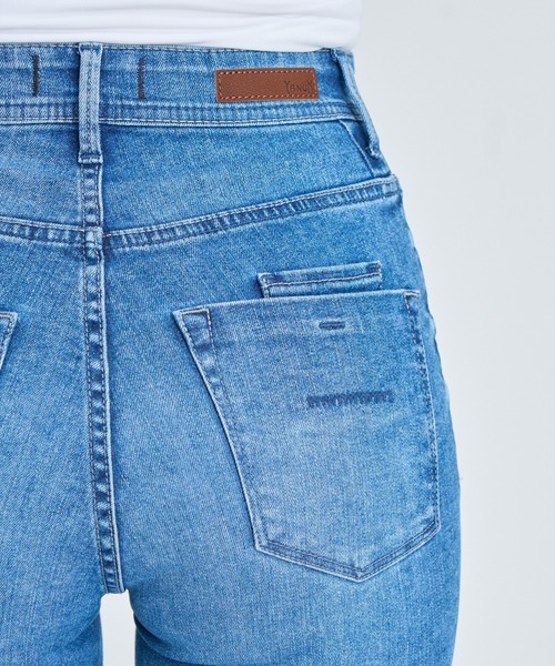 YANUK(ヤヌーク)の「ブーツカット"SHANNY"(デニムパンツ・レディース・ライトブルー・27inch/26inch/25inch/24inch/23inch/22inch/21inch)」の9枚目の写真